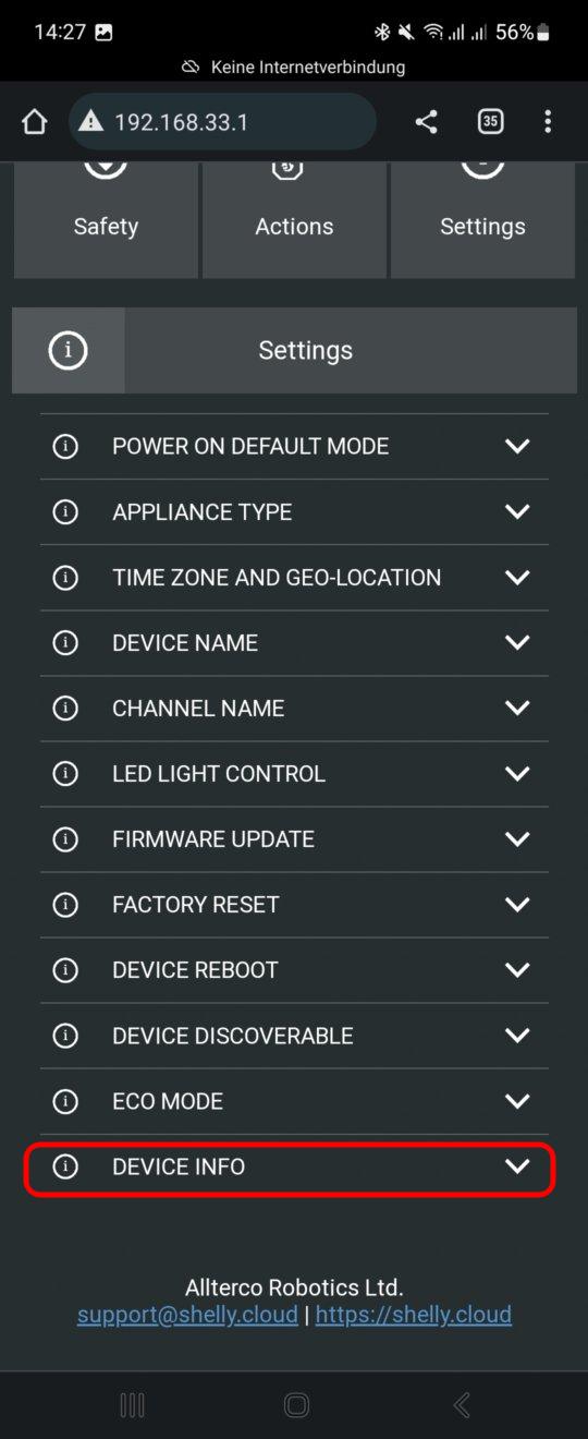 Device Info